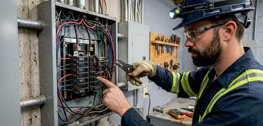 Breaker Box Short Circuit Repair in Cheney