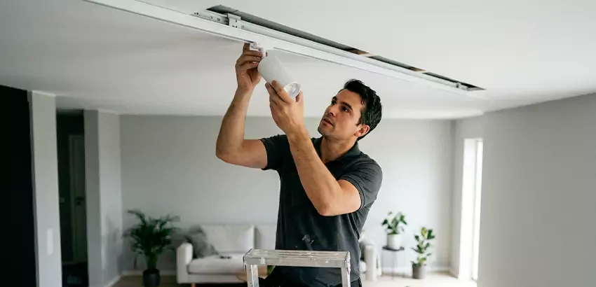 Recessed Track Lighting Installation in Cheney